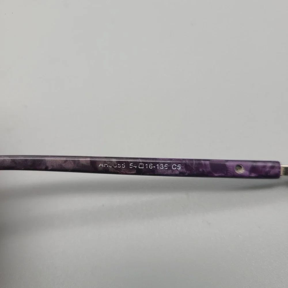 Cascadia Eyewear Purple Gold Cat Eye Eyeglass Frames Women 54-16-135 AM0055 C5
